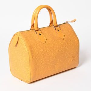 LOUIS VUITTON ルイヴィトン エピ スピーディ25 ボストンバッグ ハンドバッグ タッシリイエロー エピレザー ゴールド金具 M43019 美品 中古 4a004843