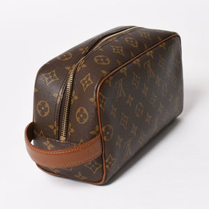 極美品 LOUIS VUITTON ルイヴィトン ドップ・キット モノグラム キャンバス ハンドバッグ トラベルポーチ 中古 4a005045