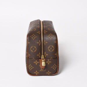 極美品 LOUIS VUITTON ルイヴィトン ドップ・キット モノグラム キャンバス ハンドバッグ トラベルポーチ 中古 4a005045