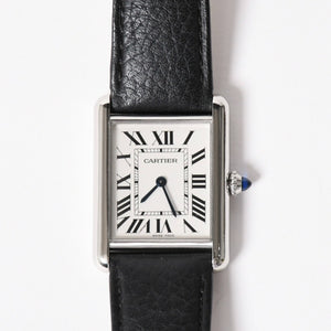 Very Good Condition CARTIER TANK MUST LM Tank Must LM Watch Weight Approx. 31.66g WSTA0041 Stainless Steel Quartz Used 4a001799