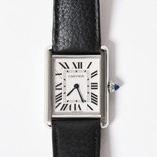 将图片加载到图库查看器，极美品 CARTIER 卡地亚 TANK MUST LM 坦克腕表 LM WSTA0041 不锈钢 石英 二手 4a001799 重量约31.66g