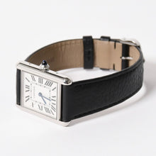 将图片加载到图库查看器，极美品 CARTIER 卡地亚 TANK MUST LM 坦克腕表 LM WSTA0041 不锈钢 石英 二手 4a001799 重量约31.66g
