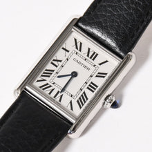 将图片加载到图库查看器，极美品 CARTIER 卡地亚 TANK MUST LM 坦克腕表 LM WSTA0041 不锈钢 石英 二手 4a001799 重量约31.66g