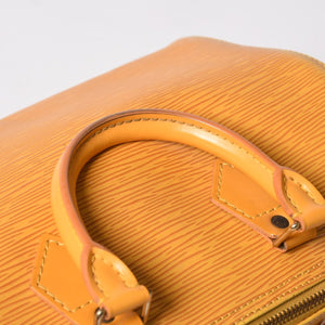 LOUIS VUITTON ルイヴィトン エピ スピーディ25 ボストンバッグ ハンドバッグ タッシリイエロー エピレザー ゴールド金具 M43019 美品 中古 4a004843