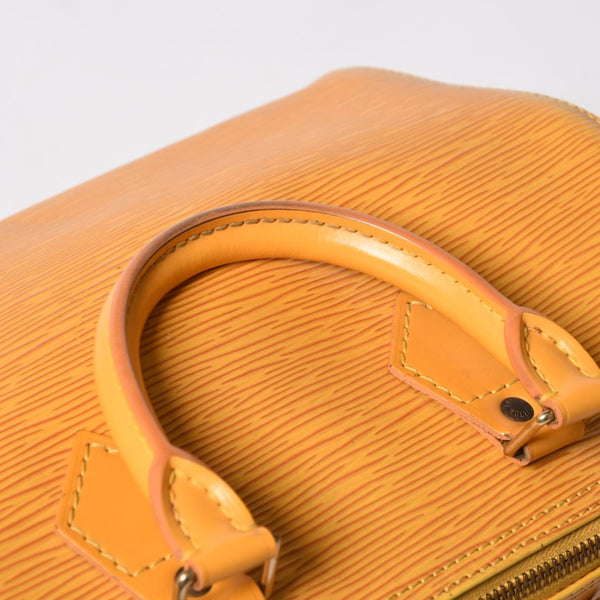 LOUIS VUITTON ルイヴィトン エピ スピーディ25 ボストンバッグ ハンドバッグ タッシリイエロー エピレザー ゴールド金具 M43019 美品 中古 4a004843