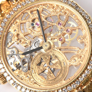 VACHERON CONSTANTIN ヴァシュロンコンスタンタン パトリモニー スケルトン 腕時計 13508 手巻き ダイヤモンド 18KYG 美品 中古 4a003106
