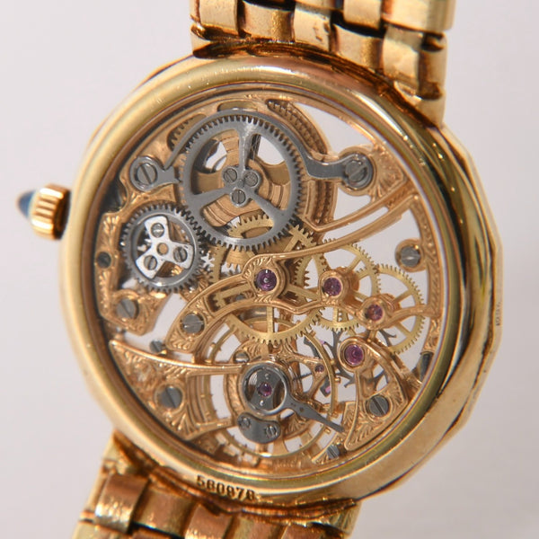 VACHERON CONSTANTIN ヴァシュロンコンスタンタン パトリモニー スケルトン 腕時計 13508 手巻き ダイヤモンド 18KYG 美品 中古 4a003106