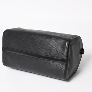 極美品 LOUIS VUITTON ルイヴィトン スピーディ30 ハンドバッグ M59022 エピレザー ブラック ゴールド金具 中古 4a004846