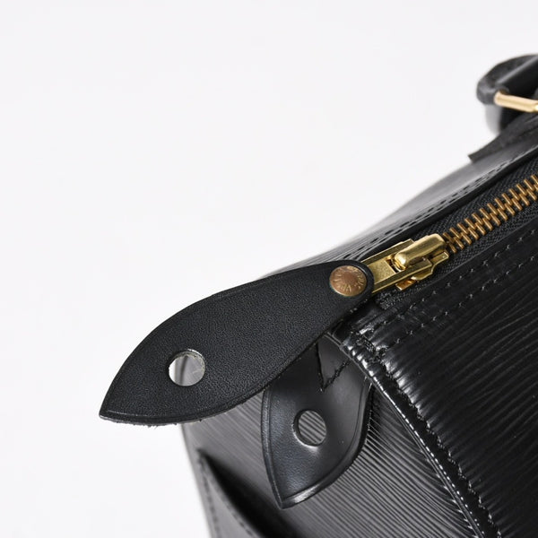 極美品 LOUIS VUITTON ルイヴィトン スピーディ30 ハンドバッグ M59022 エピレザー ブラック ゴールド金具 中古 4a004846