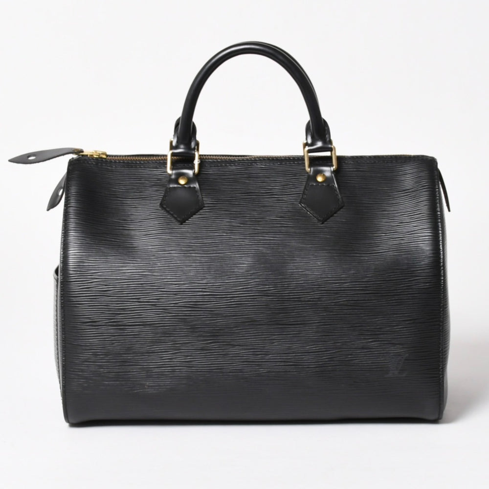 Very good condition LOUIS VUITTON Speedy 30 handbag M59022 Epi leather black gold hardware used 4a004846