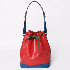 LOUIS VUITTON ルイヴィトン エピ ノエ トリコロール 巾着ショルダーバッグ M44084 マルチカラー レザー ゴールド金具 美品 中古 4a005035