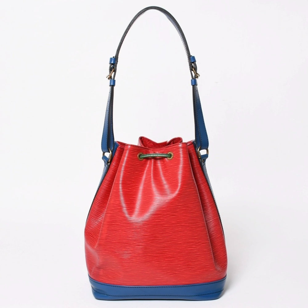 LOUIS VUITTON Epi Noe Tricolor Drawstring Shoulder Bag M44084 Multicolor Leather Gold Hardware Good Condition Used 4a005035