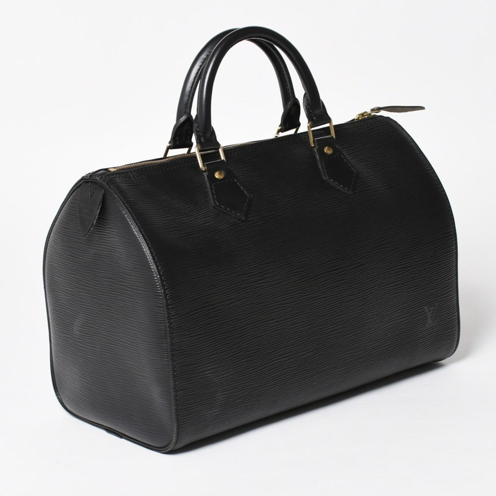 極美品 LOUIS VUITTON ルイヴィトン スピーディ30 ハンドバッグ M59022 エピレザー ブラック ゴールド金具 中古 4a004846