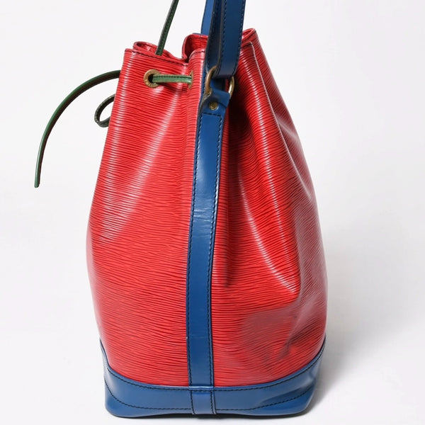 LOUIS VUITTON ルイヴィトン エピ ノエ トリコロール 巾着ショルダーバッグ M44084 マルチカラー レザー ゴールド金具 美品 中古 4a005035