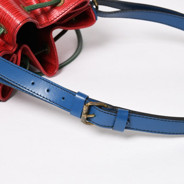 LOUIS VUITTON ルイヴィトン エピ ノエ トリコロール 巾着ショルダーバッグ M44084 マルチカラー レザー ゴールド金具 美品 中古 4a005035