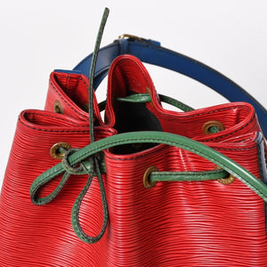 LOUIS VUITTON ルイヴィトン エピ ノエ トリコロール 巾着ショルダーバッグ M44084 マルチカラー レザー ゴールド金具 美品 中古 4a005035