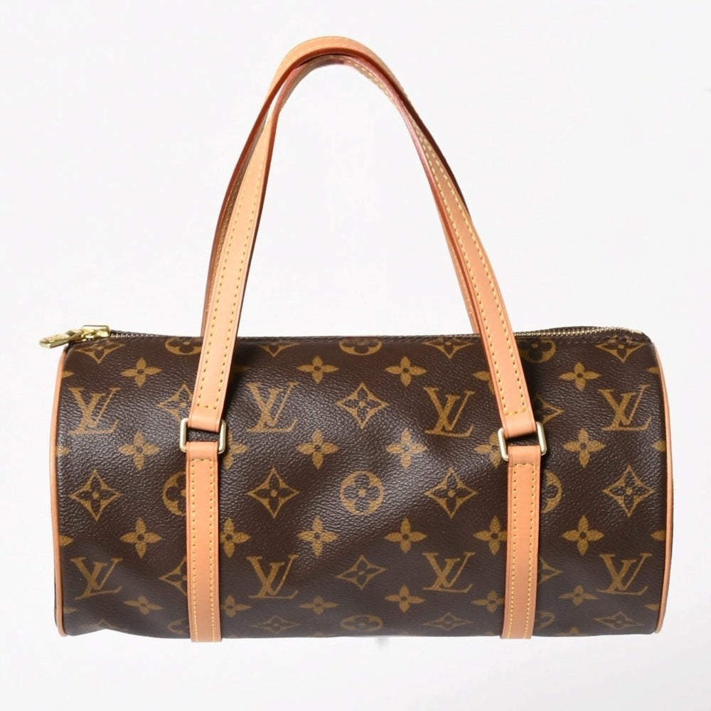 Like new LOUIS VUITTON Papillon 26 handbag M51386 Monogram PVC leather Brown Gold hardware Used 4a004842