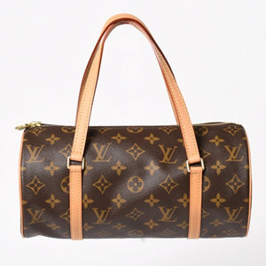 Like new LOUIS VUITTON Papillon 26 handbag M51386 Monogram PVC leather Brown Gold hardware Used 4a004842