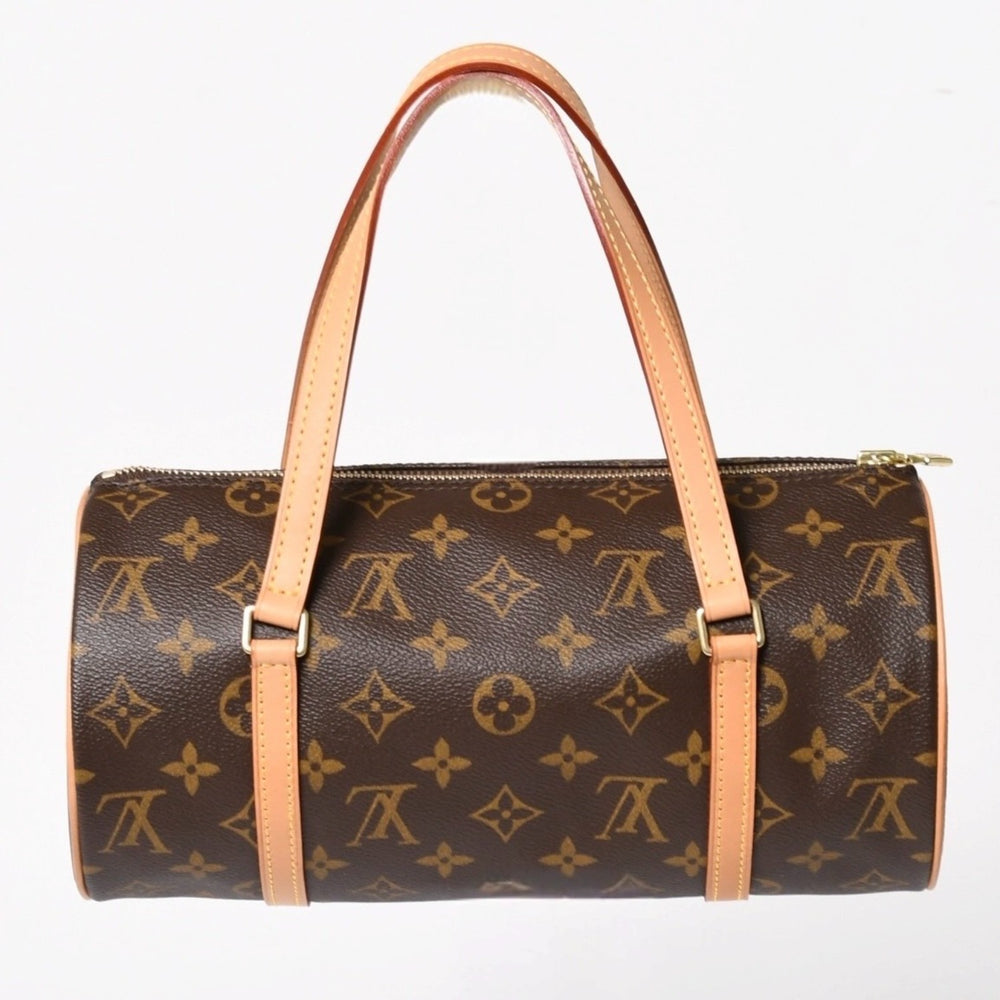 Like new LOUIS VUITTON Papillon 26 handbag M51386 Monogram PVC leather Brown Gold hardware Used 4a004842