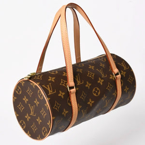 Like new LOUIS VUITTON Papillon 26 handbag M51386 Monogram PVC leather Brown Gold hardware Used 4a004842
