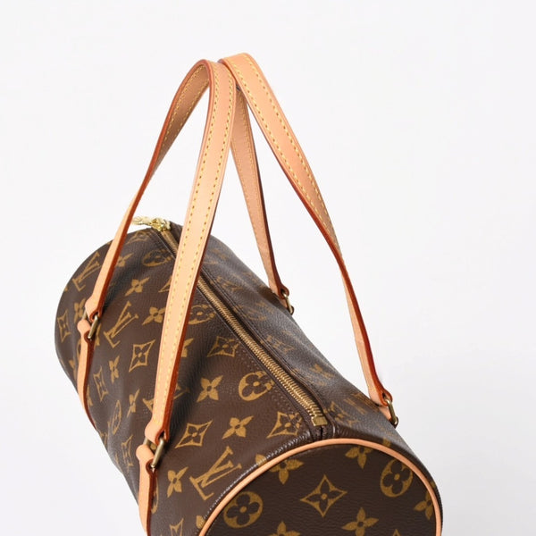 Like new LOUIS VUITTON Papillon 26 handbag M51386 Monogram PVC leather Brown Gold hardware Used 4a004842
