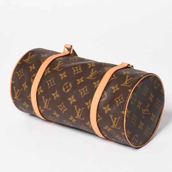 Like new LOUIS VUITTON Papillon 26 handbag M51386 Monogram PVC leather Brown Gold hardware Used 4a004842