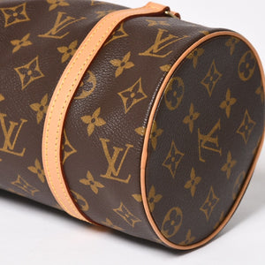 Like new LOUIS VUITTON Papillon 26 handbag M51386 Monogram PVC leather Brown Gold hardware Used 4a004842
