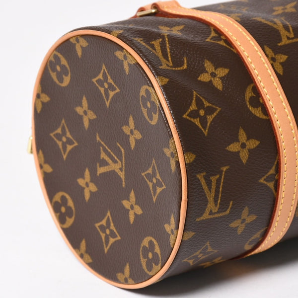 Like new LOUIS VUITTON Papillon 26 handbag M51386 Monogram PVC leather Brown Gold hardware Used 4a004842