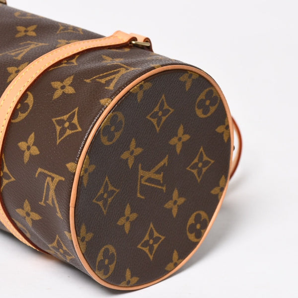 Like new LOUIS VUITTON Papillon 26 handbag M51386 Monogram PVC leather Brown Gold hardware Used 4a004842