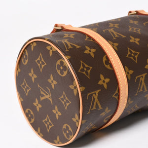 Like new LOUIS VUITTON Papillon 26 handbag M51386 Monogram PVC leather Brown Gold hardware Used 4a004842