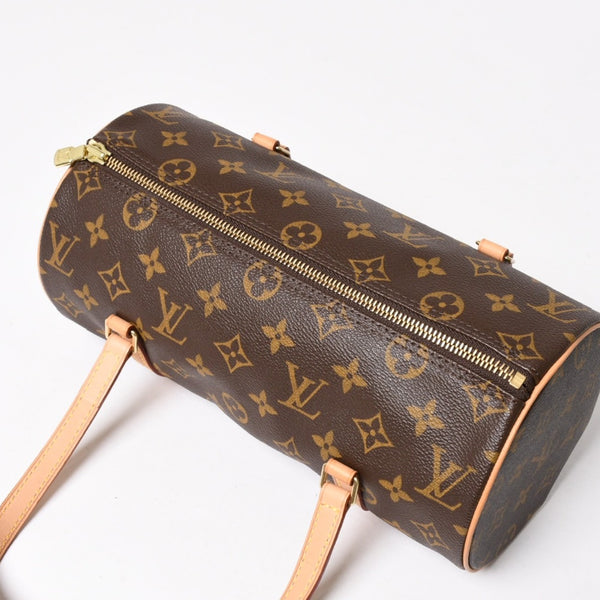 Like new LOUIS VUITTON Papillon 26 handbag M51386 Monogram PVC leather Brown Gold hardware Used 4a004842