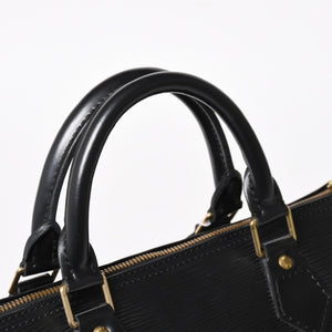 極美品 LOUIS VUITTON ルイヴィトン スピーディ30 ハンドバッグ M59022 エピレザー ブラック ゴールド金具 中古 4a004846
