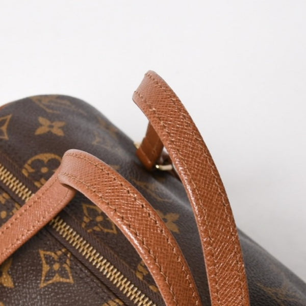 極美品 LOUIS VUITTON ルイヴィトン パピヨン26 ハンドバッグ M51366 モノグラム ブラウン レザー ゴールド金具 旧型 中古 4a004869