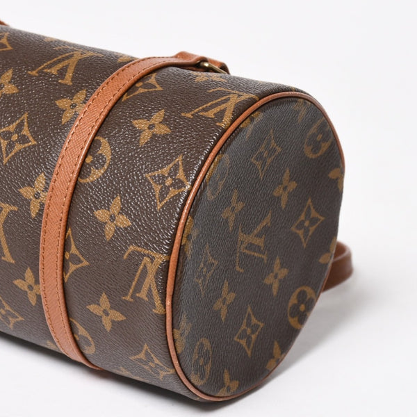 極美品 LOUIS VUITTON ルイヴィトン パピヨン26 ハンドバッグ M51366 モノグラム ブラウン レザー ゴールド金具 旧型 中古 4a004869