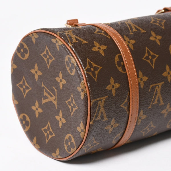 極美品 LOUIS VUITTON ルイヴィトン パピヨン26 ハンドバッグ M51366 モノグラム ブラウン レザー ゴールド金具 旧型 中古 4a004869