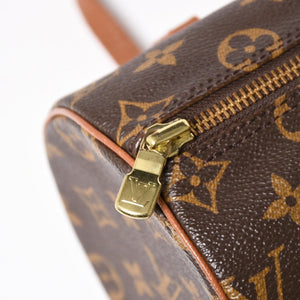 極美品 LOUIS VUITTON ルイヴィトン パピヨン26 ハンドバッグ M51366 モノグラム ブラウン レザー ゴールド金具 旧型 中古 4a004869