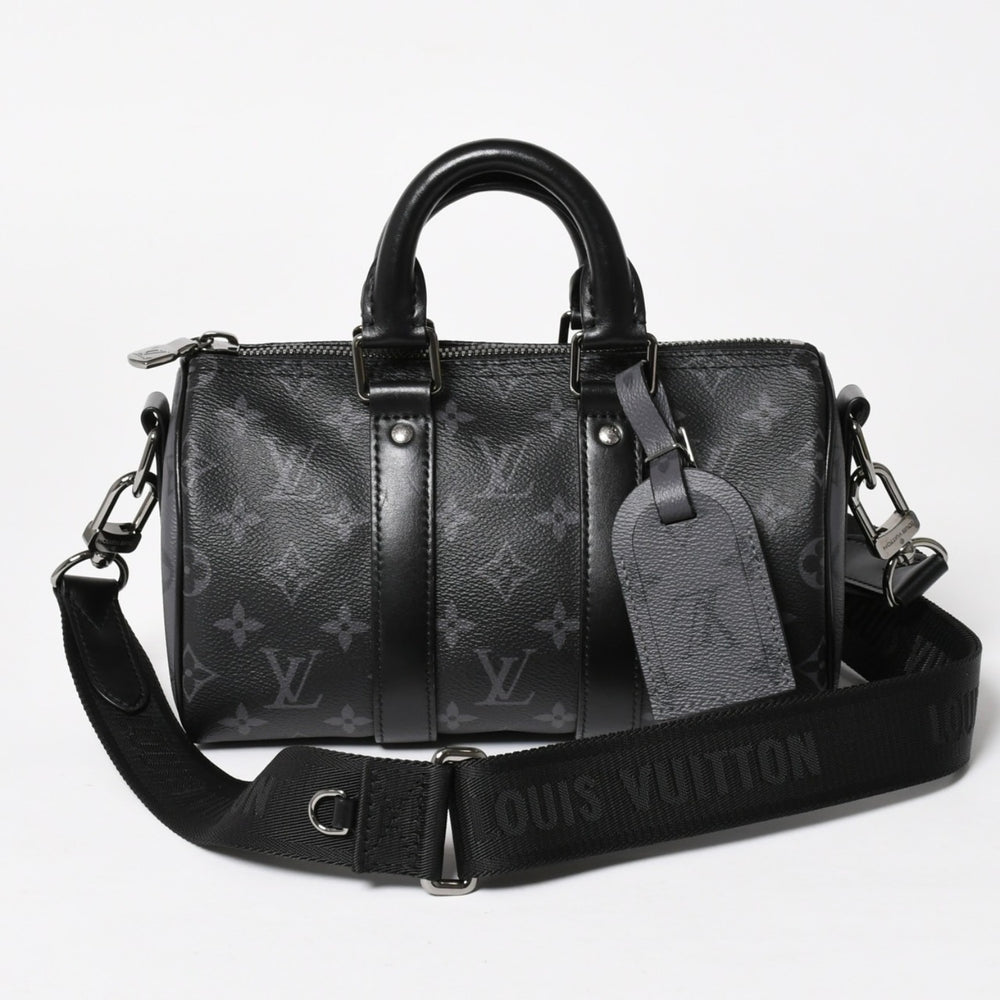 新品同様 LOUIS VUITTON ルイヴィトン キーポル バンドリエール25 ショルダーバッグ ハンドバッグ モノグラムリバース M46271 中古 4a004847