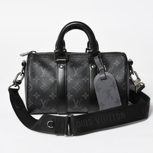 新品同様 LOUIS VUITTON ルイヴィトン キーポル バンドリエール25 ショルダーバッグ ハンドバッグ モノグラムリバース M46271 中古 4a004847