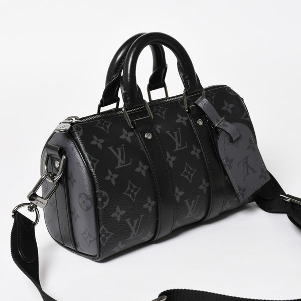 新品同様 LOUIS VUITTON ルイヴィトン キーポル バンドリエール25 ショルダーバッグ ハンドバッグ モノグラムリバース M46271 中古 4a004847