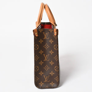 LOUIS VUITTON ルイヴィトン サックプラBB ハンドバッグ M46265 モノグラム ショルダーバッグ 2WAY PVC レザー ブラウン ゴールド金具 美品 中古 4a004864