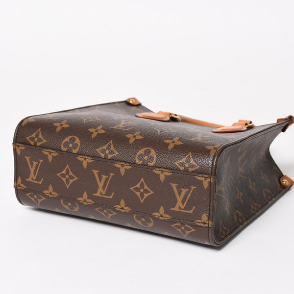 LOUIS VUITTON ルイヴィトン サックプラBB ハンドバッグ M46265 モノグラム ショルダーバッグ 2WAY PVC レザー ブラウン ゴールド金具 美品 中古 4a004864