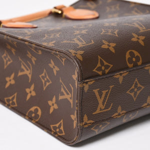 LOUIS VUITTON ルイヴィトン サックプラBB ハンドバッグ M46265 モノグラム ショルダーバッグ 2WAY PVC レザー ブラウン ゴールド金具 美品 中古 4a004864