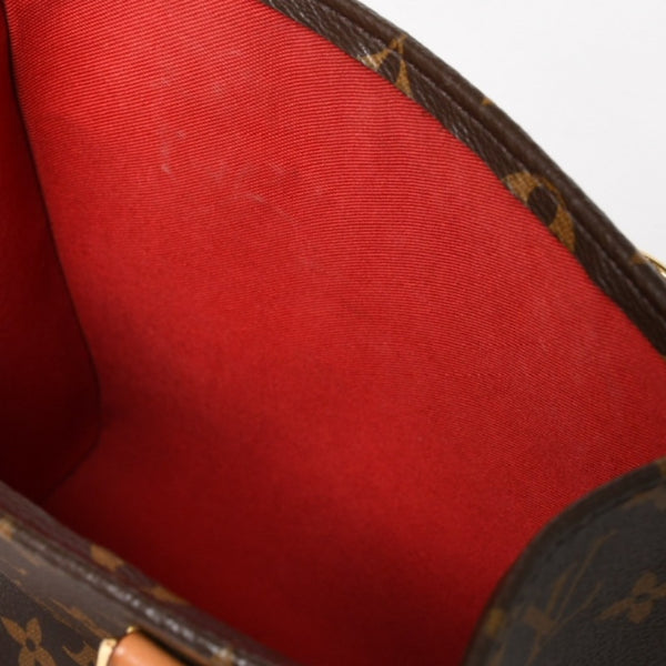 LOUIS VUITTON ルイヴィトン サックプラBB ハンドバッグ M46265 モノグラム ショルダーバッグ 2WAY PVC レザー ブラウン ゴールド金具 美品 中古 4a004864