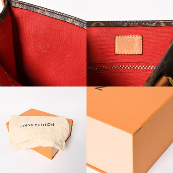 LOUIS VUITTON ルイヴィトン サックプラBB ハンドバッグ M46265 モノグラム ショルダーバッグ 2WAY PVC レザー ブラウン ゴールド金具 美品 中古 4a004864