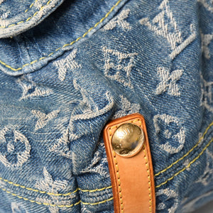 LOUIS VUITTON ルイヴィトン モノグラムデニム バギーPM ショルダーバッグ ワンショルダー M95049 インディゴブルー 美品 中古 4a004849