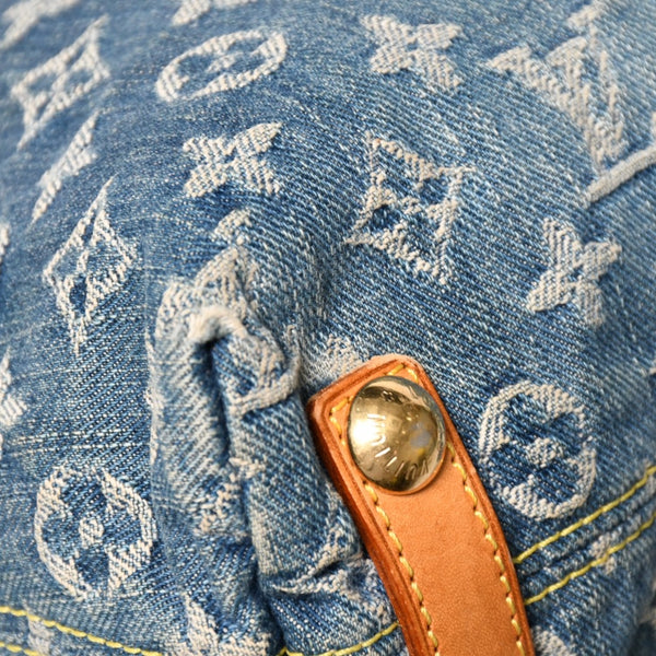 LOUIS VUITTON ルイヴィトン モノグラムデニム バギーPM ショルダーバッグ ワンショルダー M95049 インディゴブルー 美品 中古 4a004849