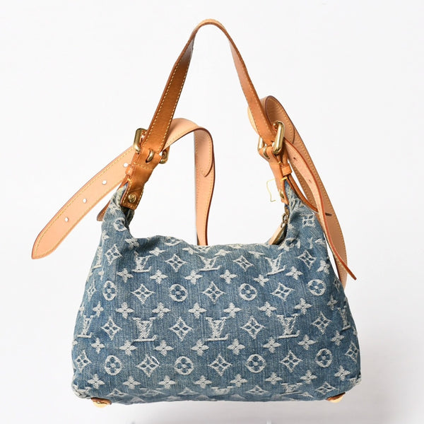 LOUIS VUITTON ルイヴィトン モノグラムデニム バギーPM ショルダーバッグ ワンショルダー M95049 インディゴブルー 美品 中古 4a004849