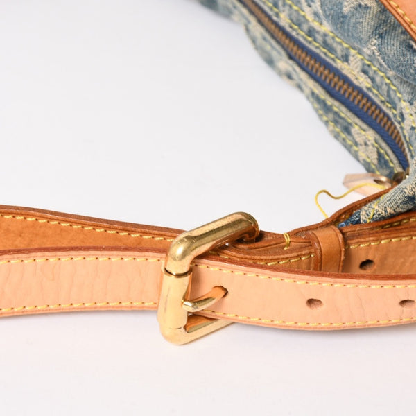 LOUIS VUITTON ルイヴィトン モノグラムデニム バギーPM ショルダーバッグ ワンショルダー M95049 インディゴブルー 美品 中古 4a004849