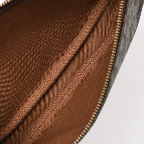 極美品 LOUIS VUITTON ルイヴィトン ポシェットアクセソワールモノグラムグラフィティ M92191 ハンドバッグ カーキ 中古 4a004856