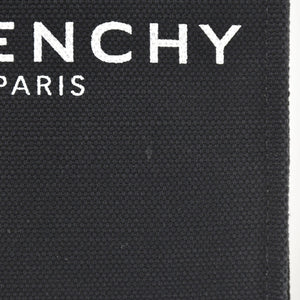 GIVENCHY G Tote Vertical Mini EF A 02 35 Shoulder Bag Handbag 2WAY Canvas Leather Black Good Condition Used 4a004851